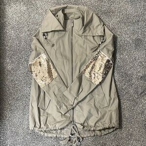 Sam Edelman Khaki Mini Trench Coat